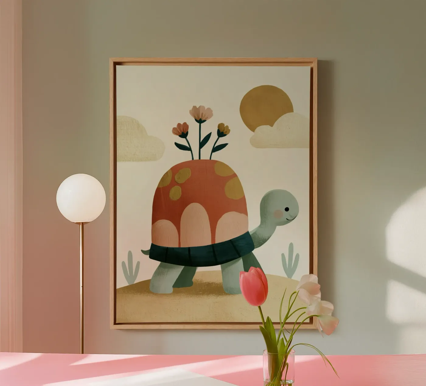 Tiny Turtle Flower Garden tela da Lilo