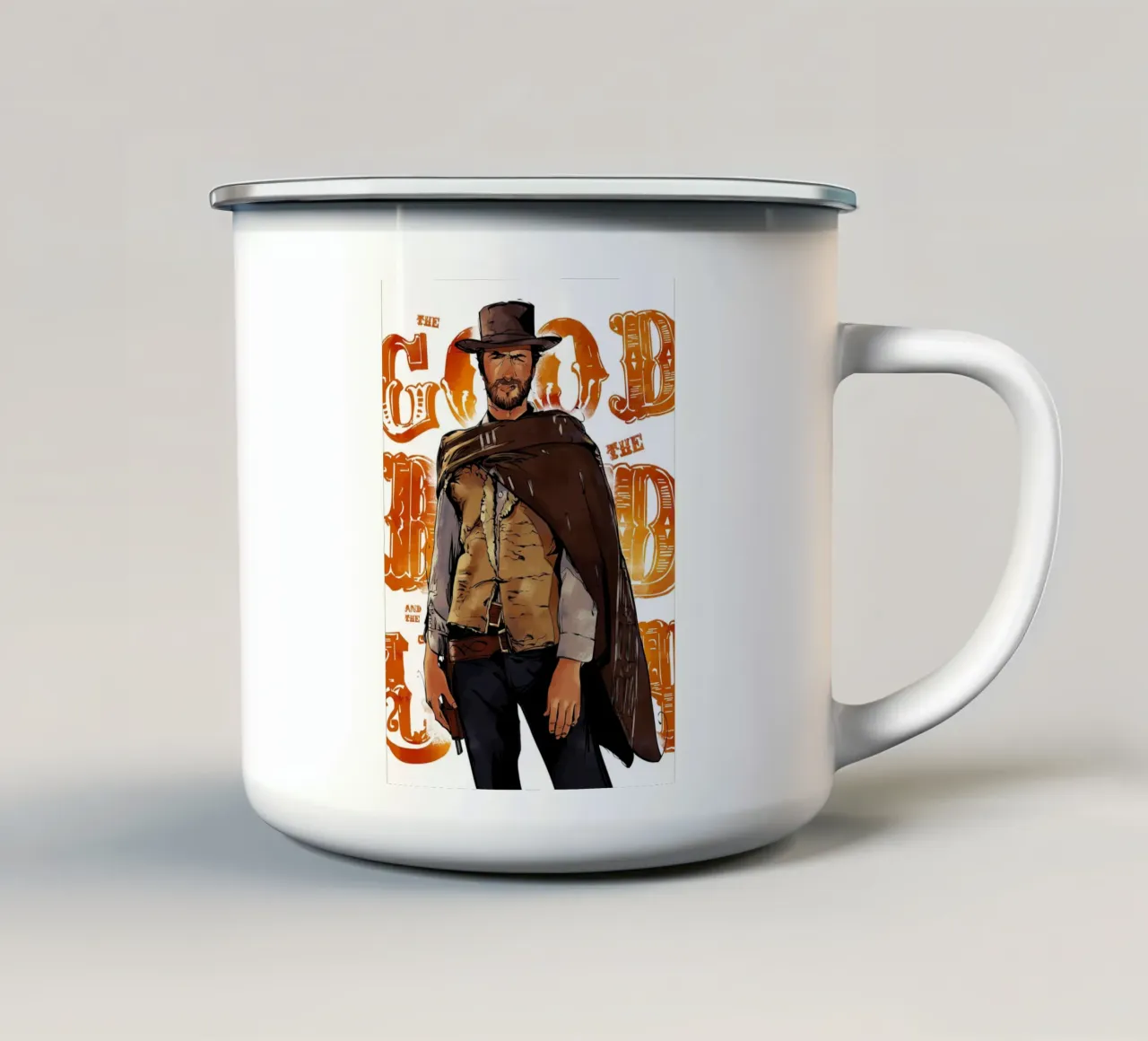 Good Bad Ugly tazza in smalto da nabakumov