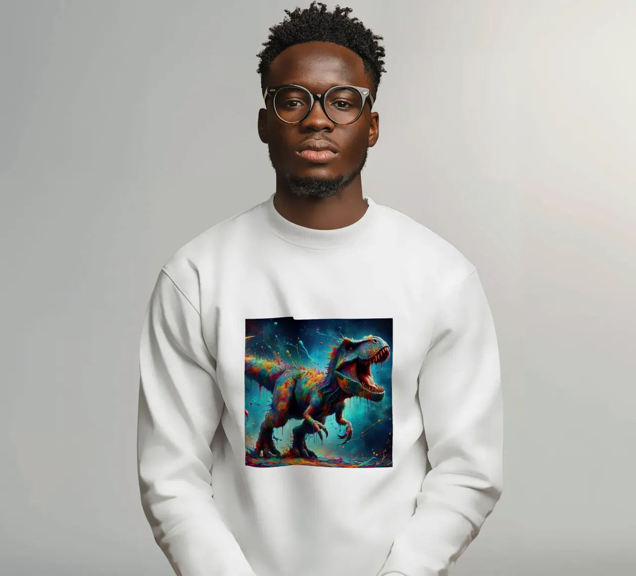 Dinosauro ad acquerello felpa da ARTVI-SHOP