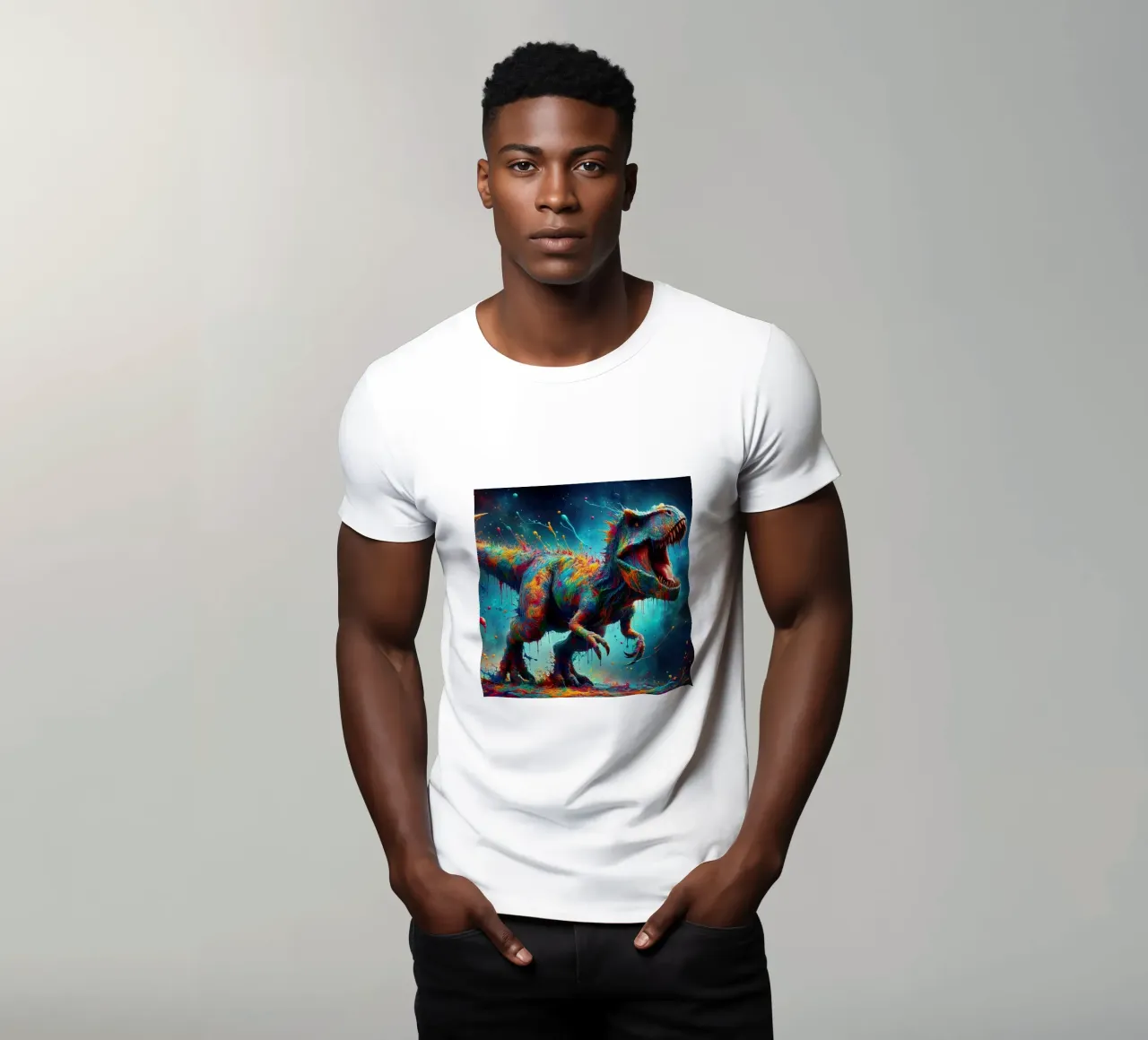 Dinosauro ad acquerello t-shirt da 🎁 ARTVI-SHOP