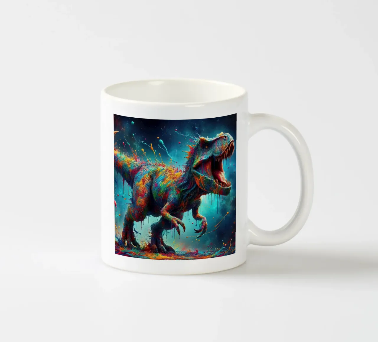 Dinosauro ad acquerello tazza in ceramica da ARTVI-SHOP