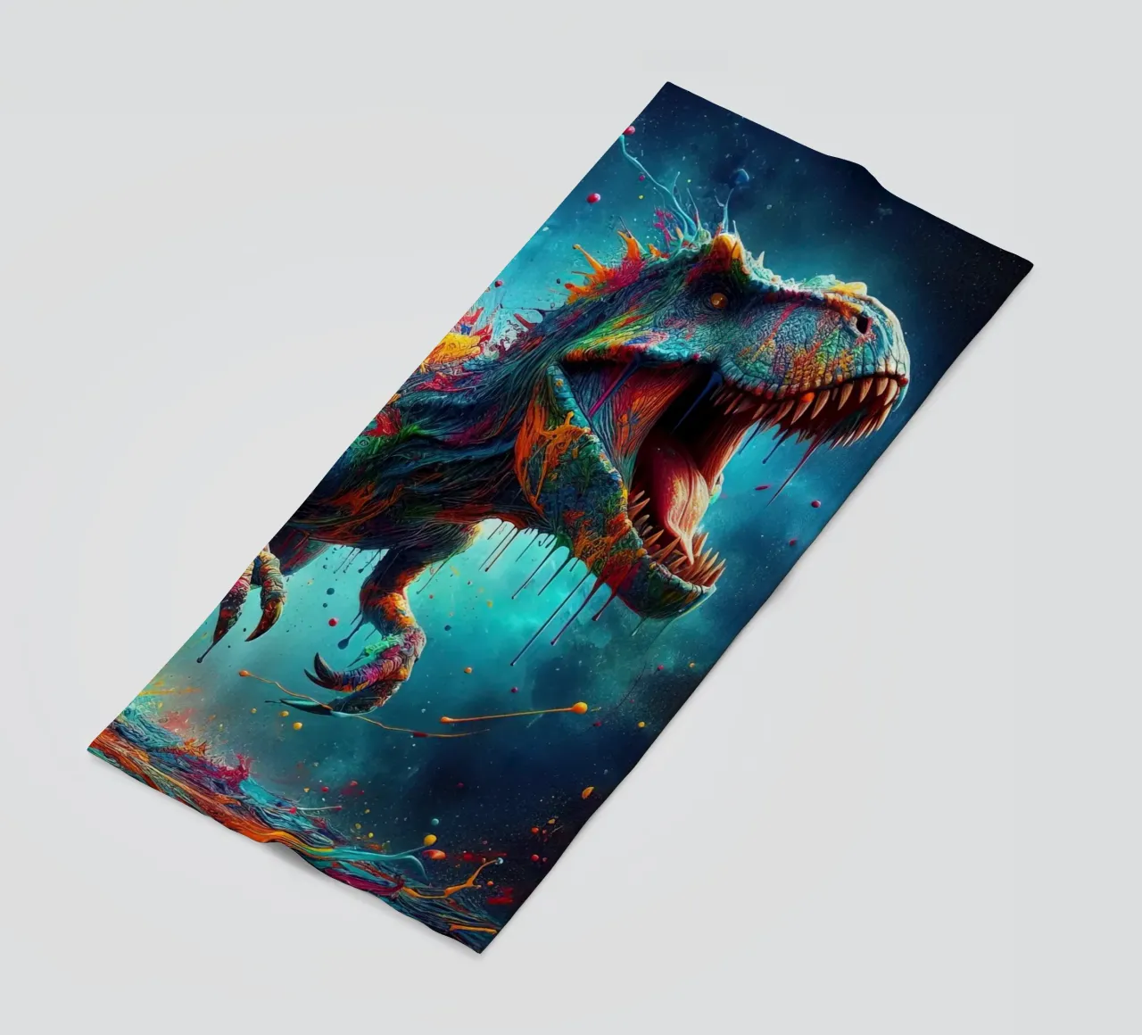 Dinosauro ad acquerello telo mare da 🎁 ARTVI-SHOP