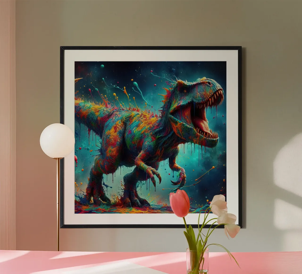 Dinosauro ad acquerello carta hahnemühle da 🎁 ARTVI-SHOP