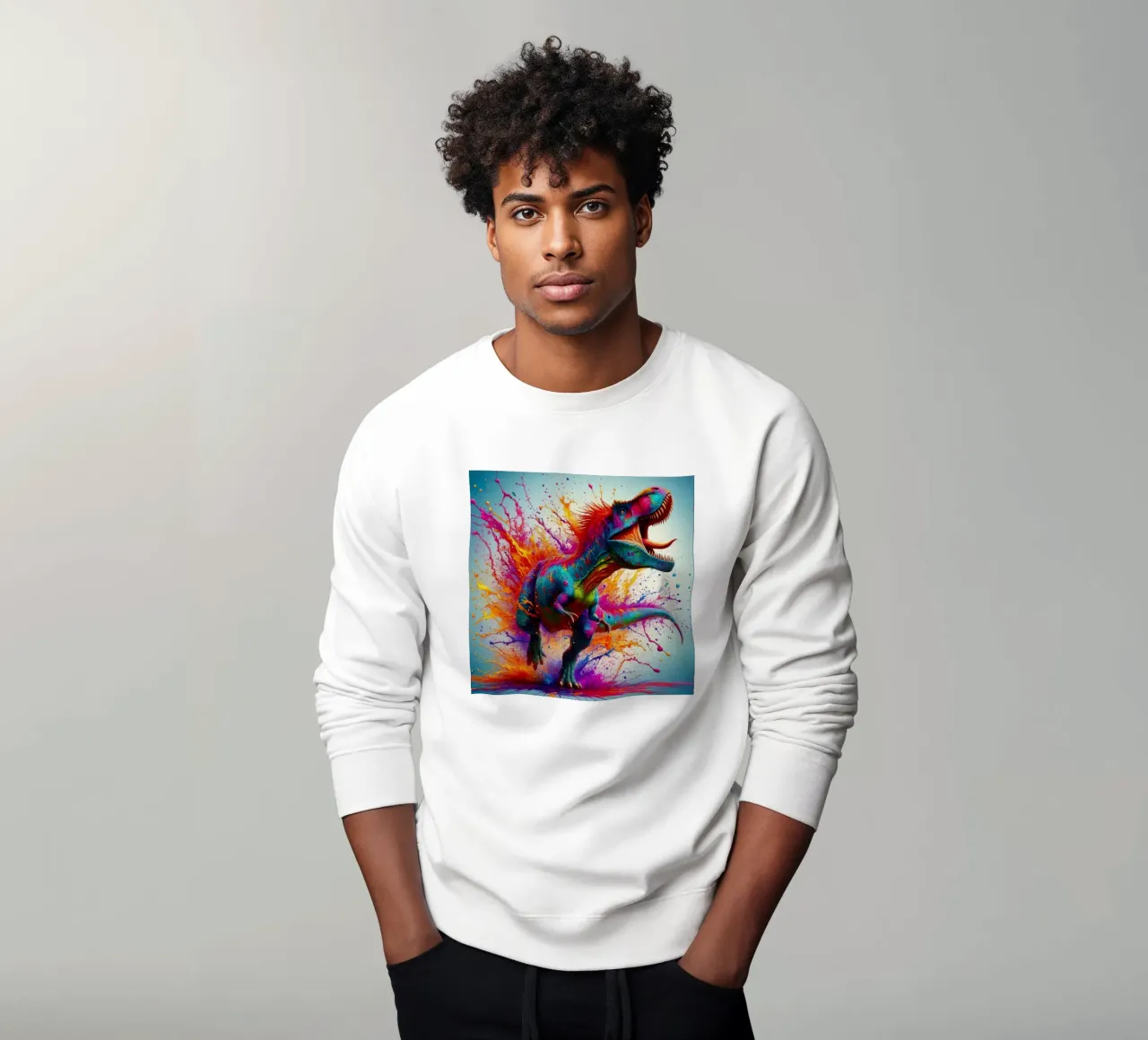 Dinosauro ad acquerello felpa da ARTVI-SHOP