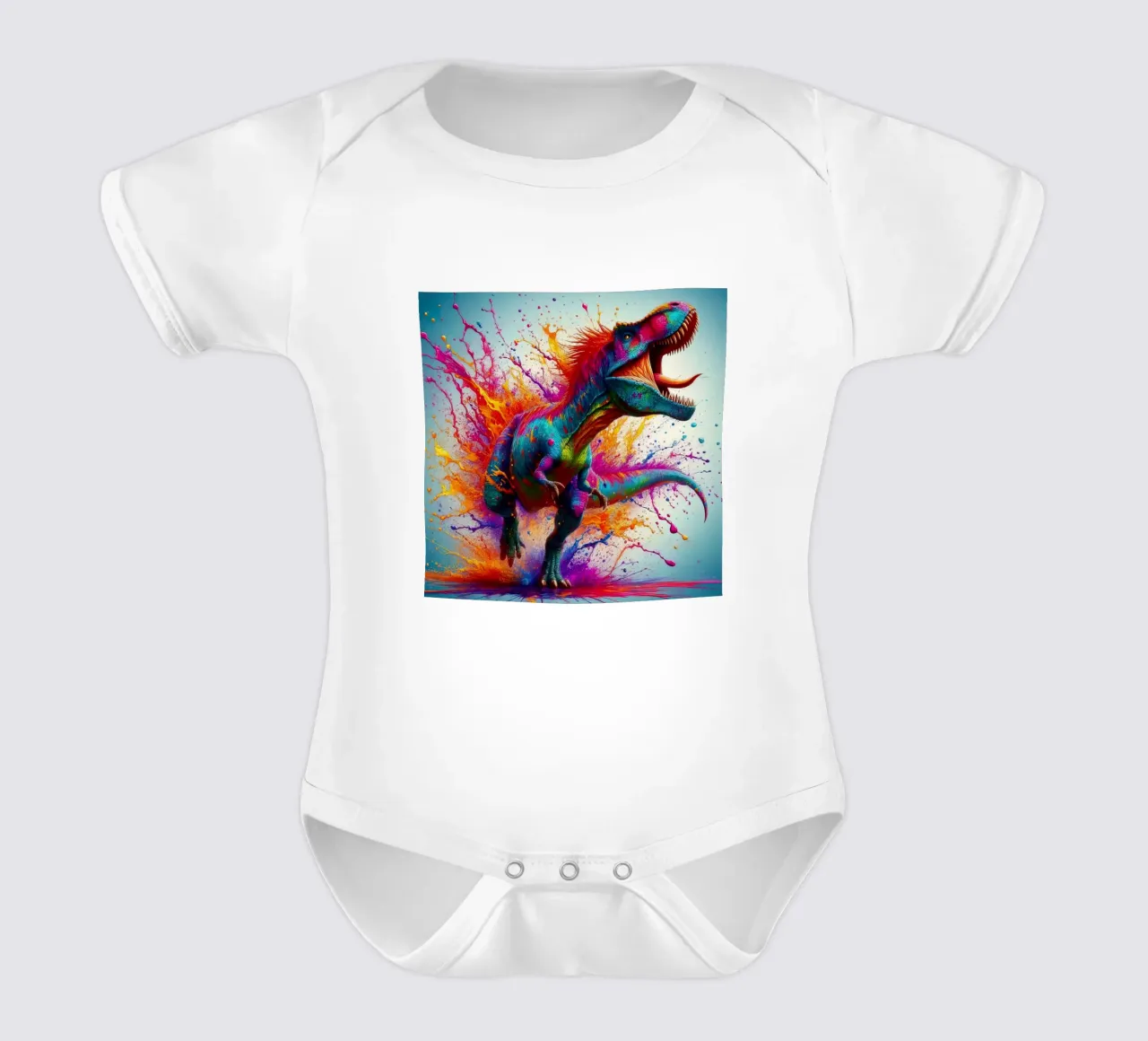 Dinosauro ad acquerello body neonato maniche corte da 🎁 ARTVI-SHOP