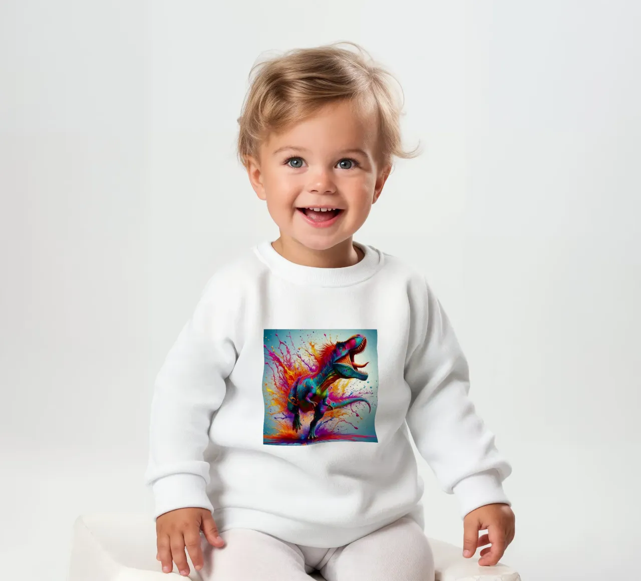 Dinosauro ad acquerello felpa neonato da ARTVI-SHOP