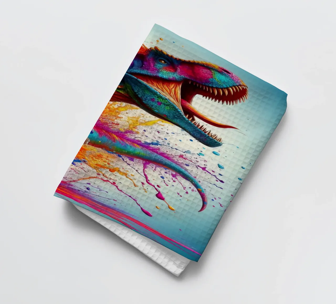 Dinosauro ad acquerello canovaccio da cucina da 🎁 ARTVI-SHOP