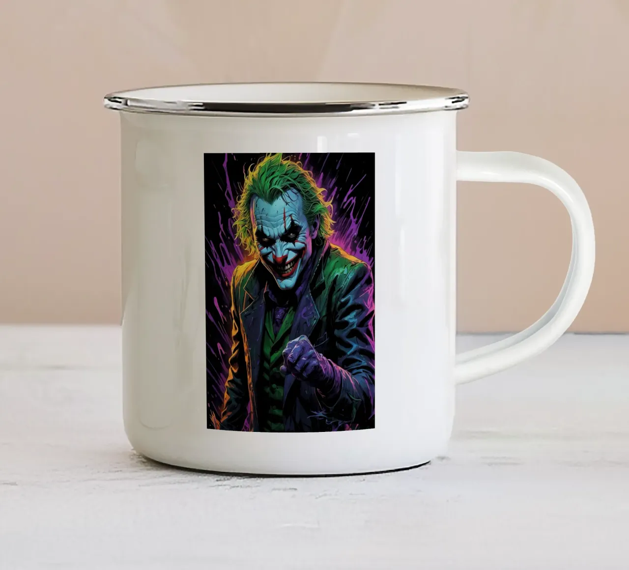 Joker tazza in smalto da ARTVI-SHOP