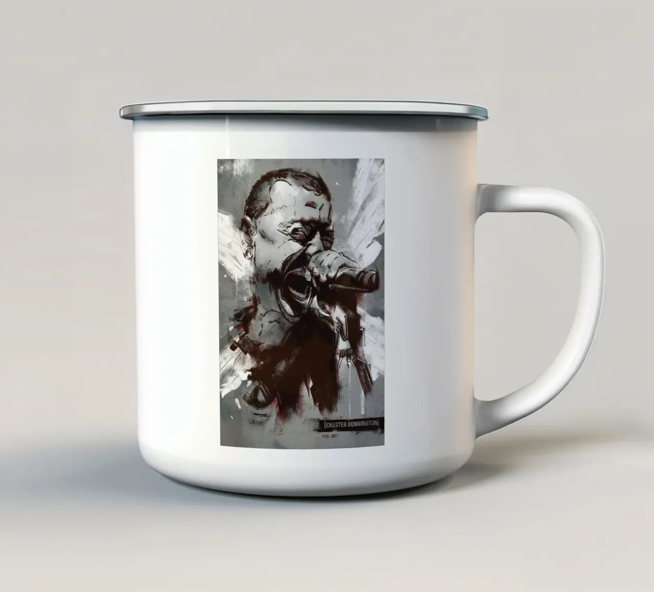 Chester Bennington tazza in smalto da nabakumov