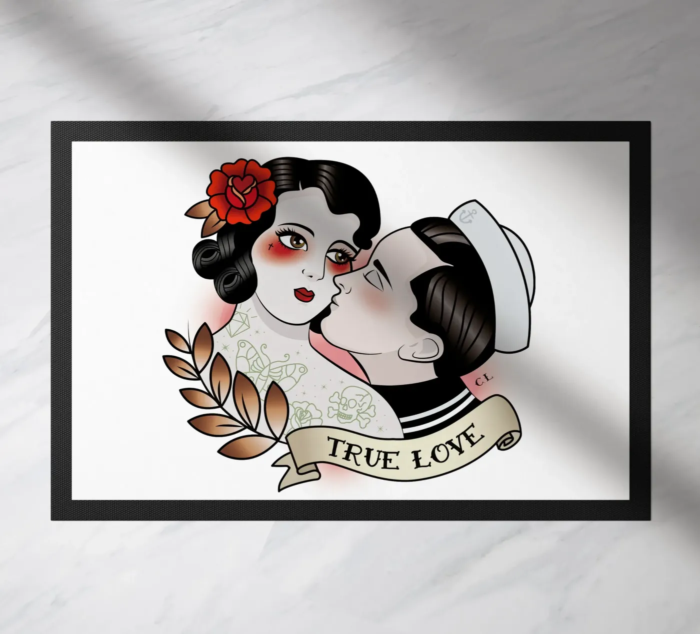 True Love doormat by Killer Wolf