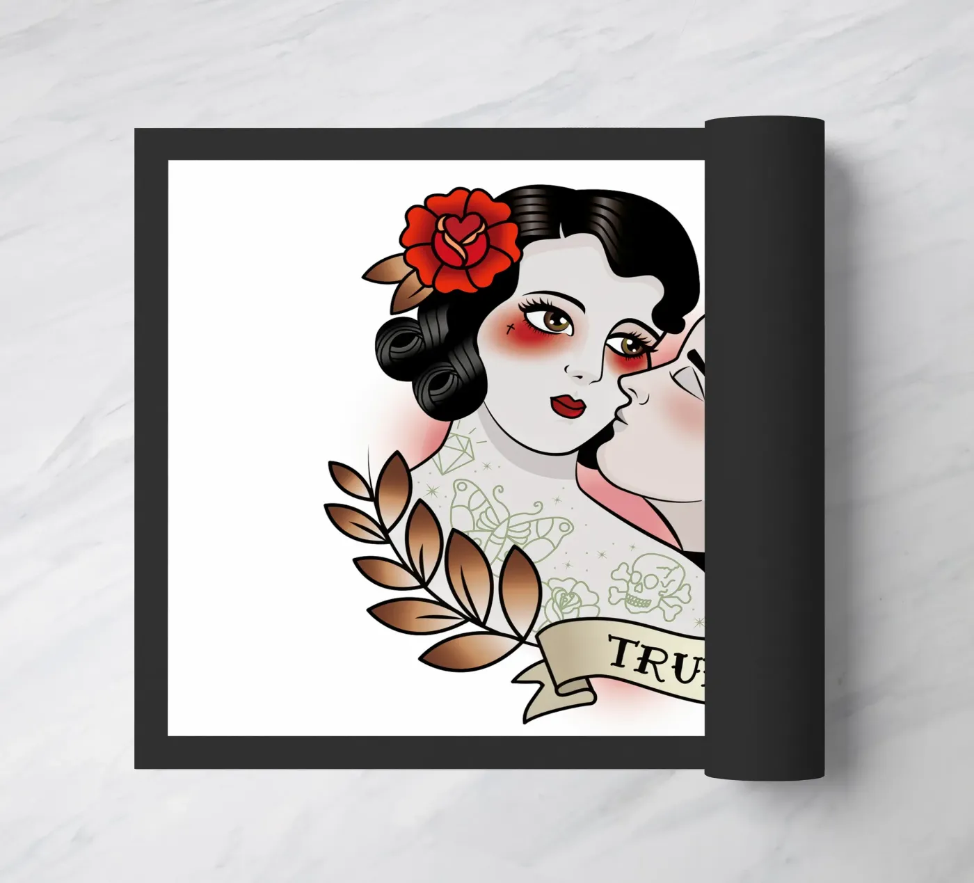 True Love doormat by Killer Wolf