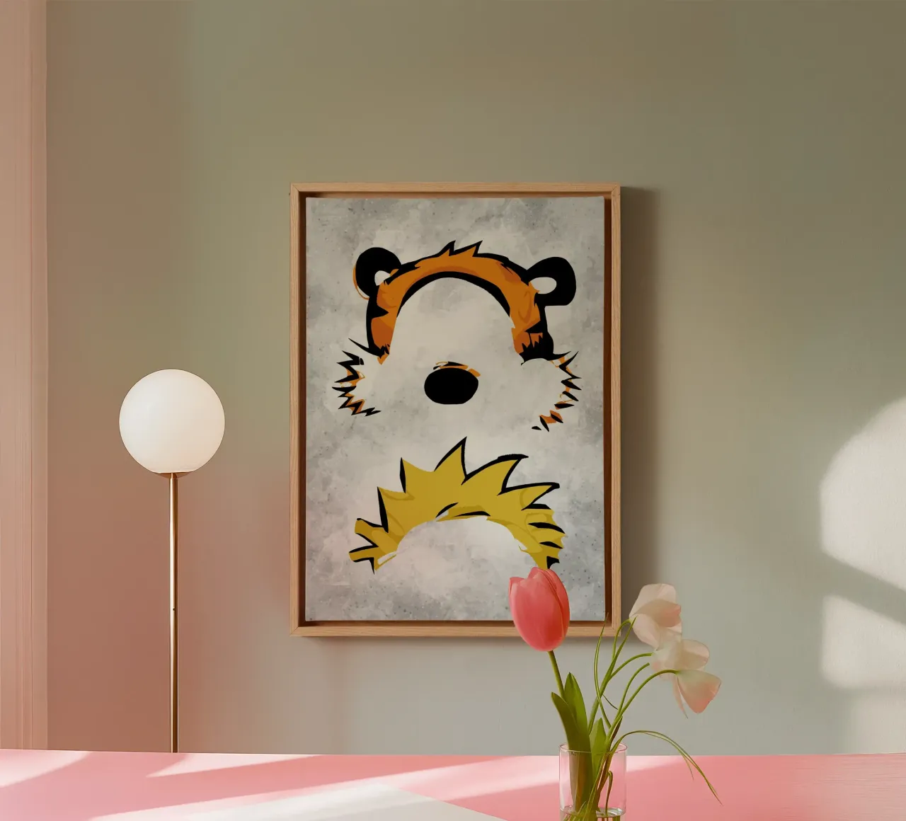 Calvin and Hobbes tela con Cornice a cassetta da nabakumov