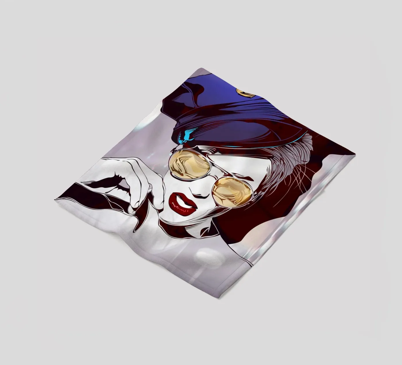 Babe Cop plaid polaire de nabakumov