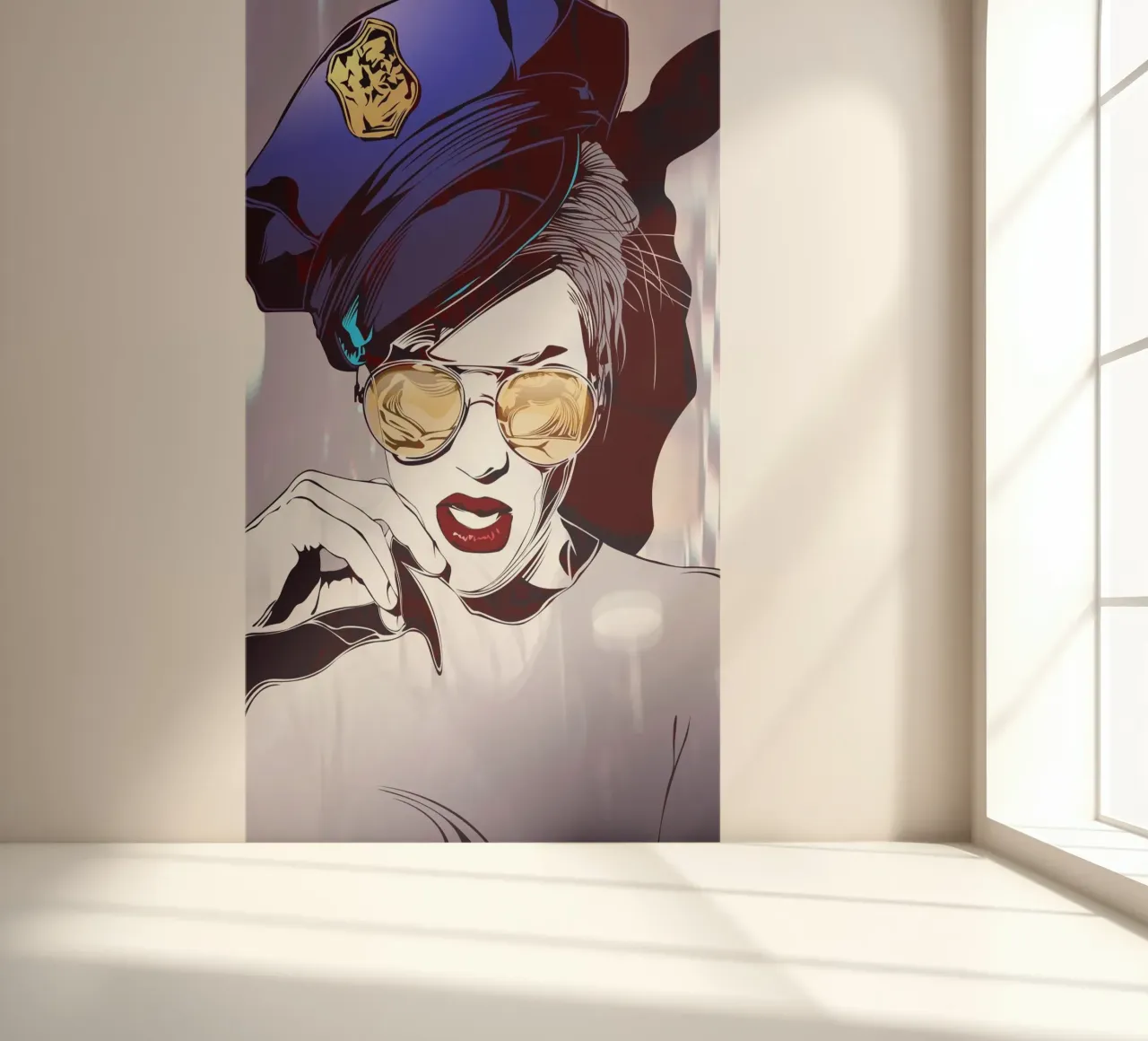 Babe Cop fotobehang van nabakumov