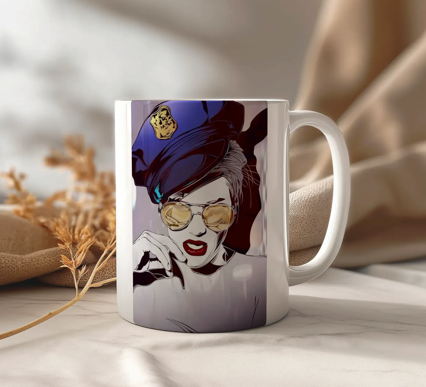 Babe Cop keramische mok van nabakumov