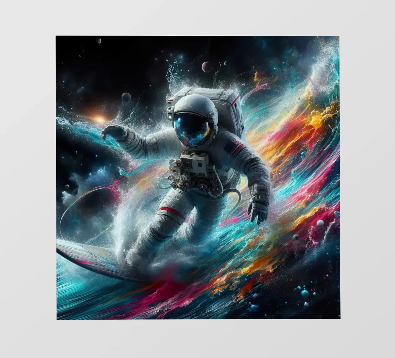 Surfeur astronaute bâche pvc de 🎁 ARTVI-SHOP