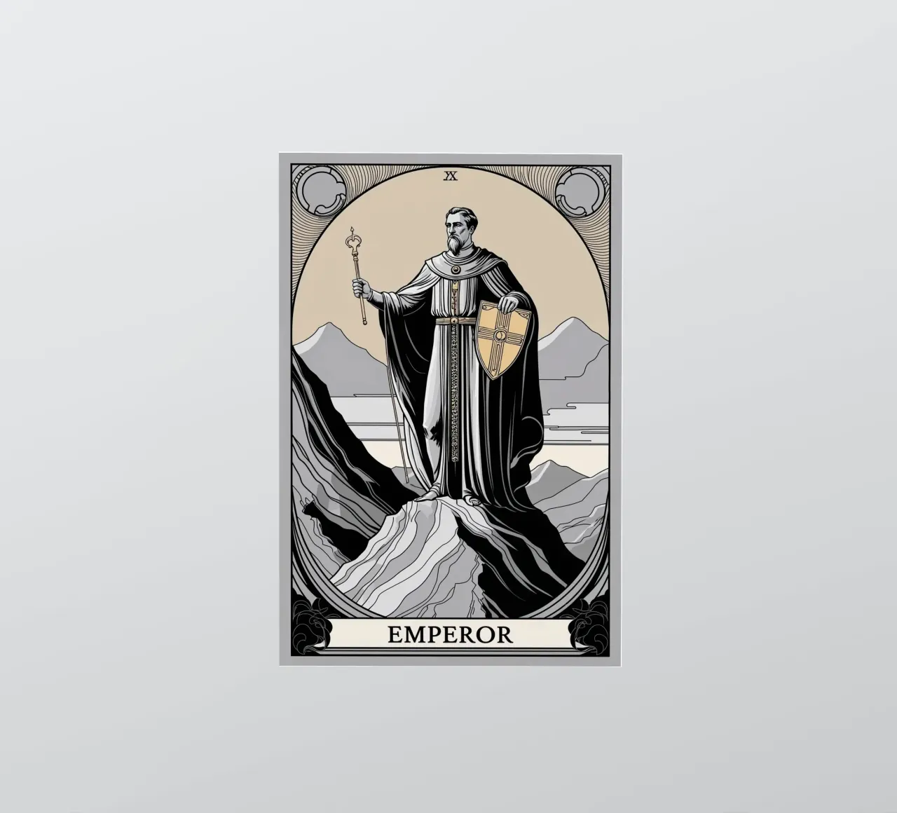 Der Kaiser - Wächter der Struktur Sticker von Mystique & Muse