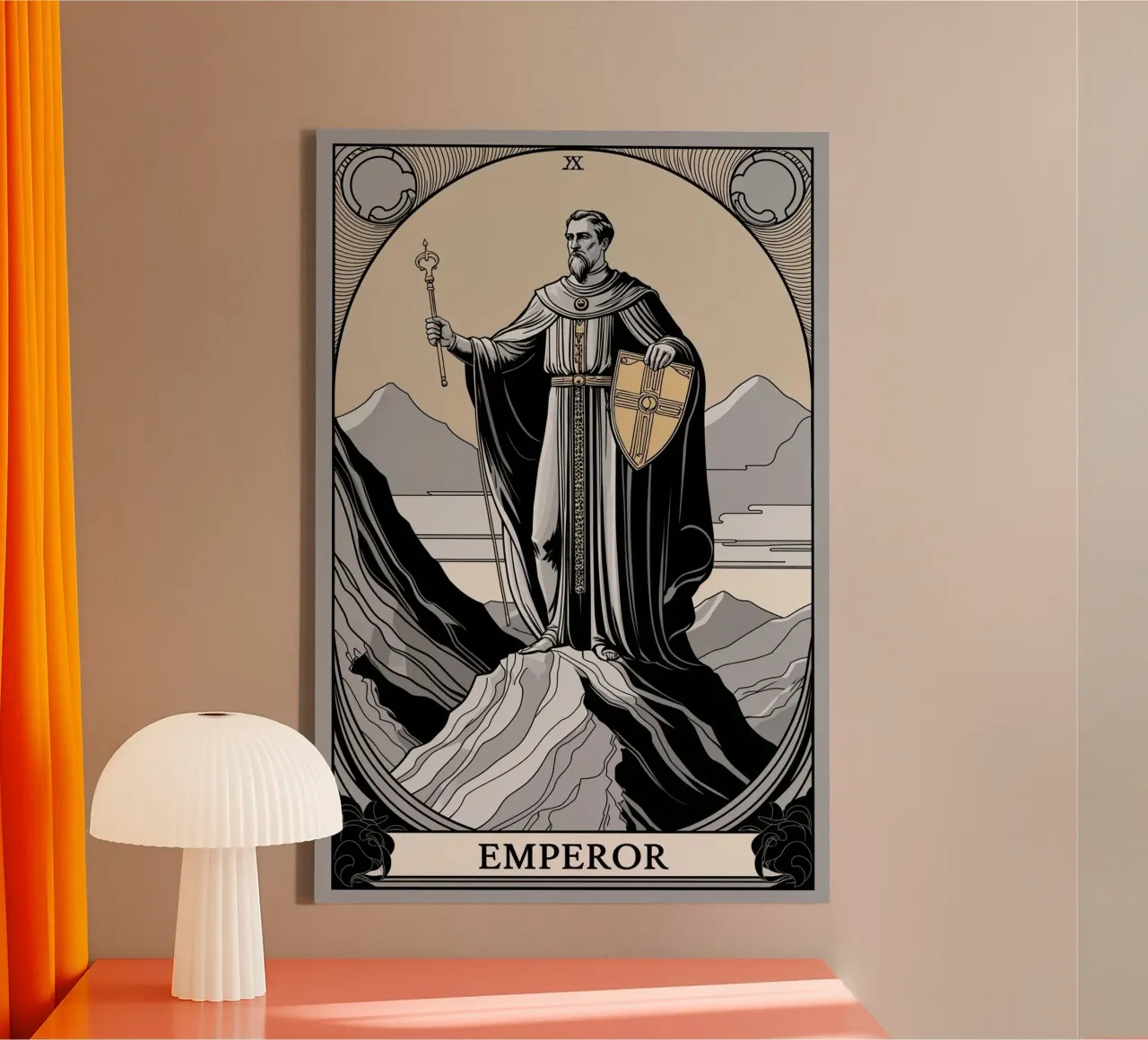 The Emperor – Guardian of Structure canvas by Mystique & Muse
