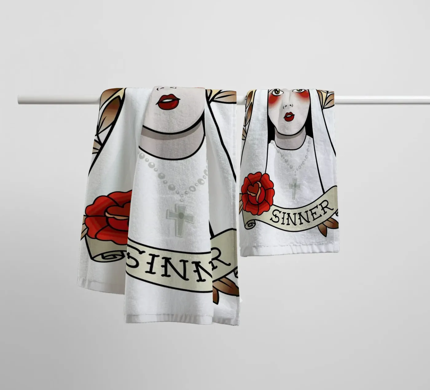 Sinner badhanddoek van Killer Wolf