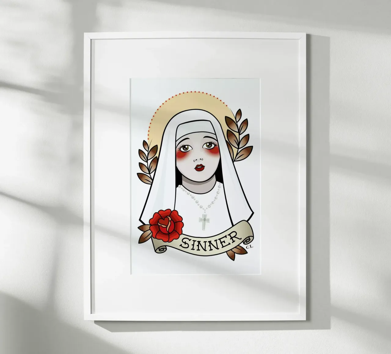 Sinner poster con telaio in plastica da Killer Wolf