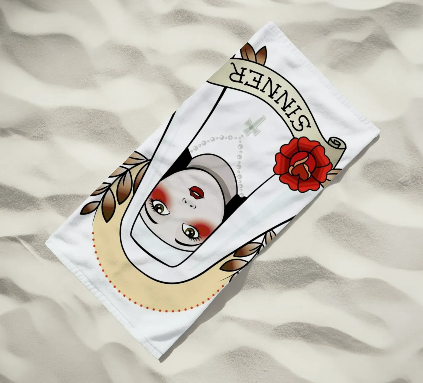 Sinner strandhanddoek van Killer Wolf