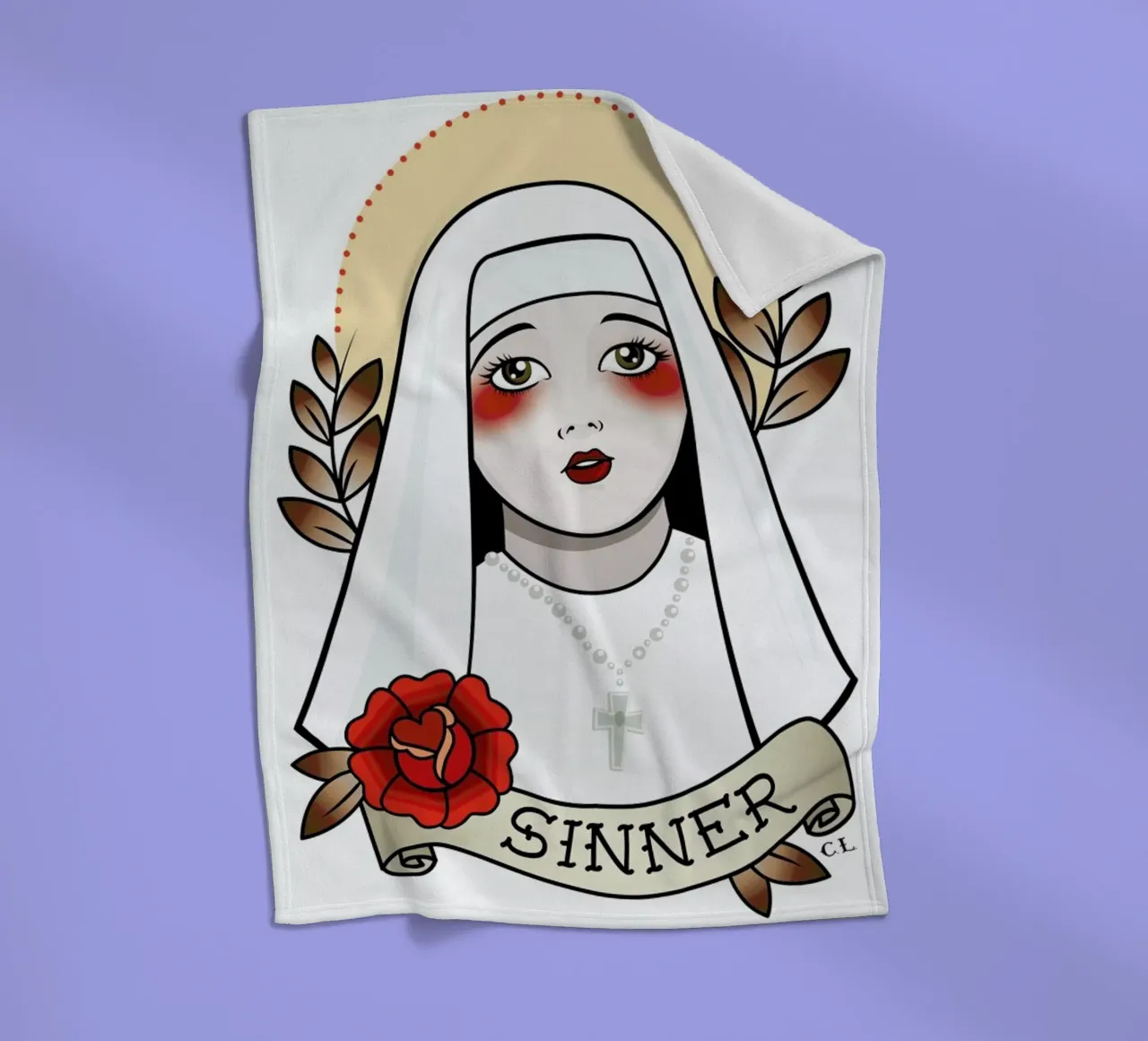 Sinner Fleecedecke von Killer Wolf