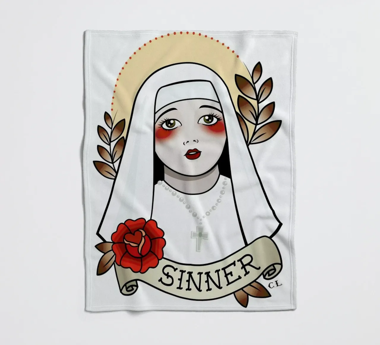 Sinner Fleecedecke von Killer Wolf