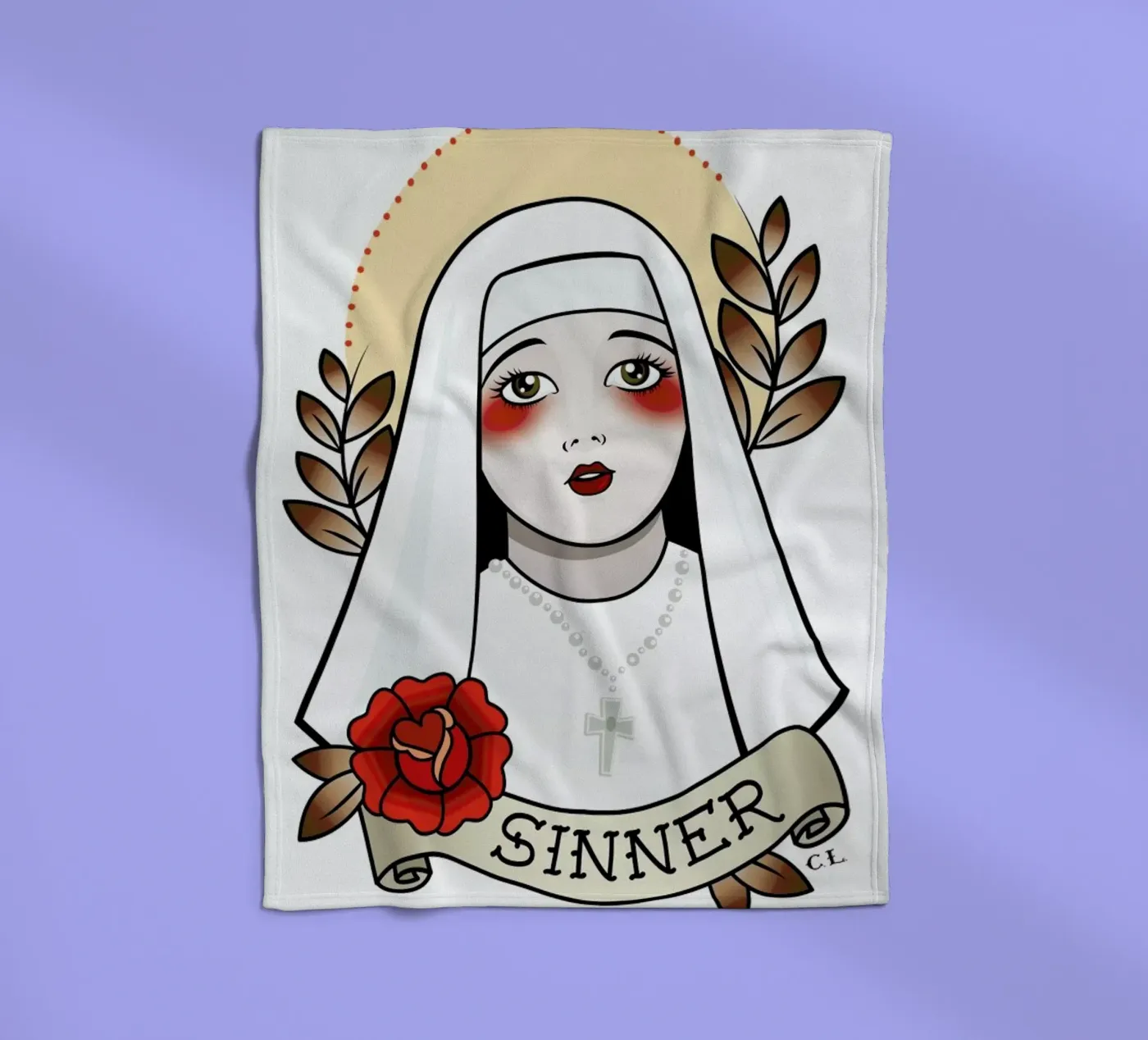 Sinner Fleecedecke von Killer Wolf
