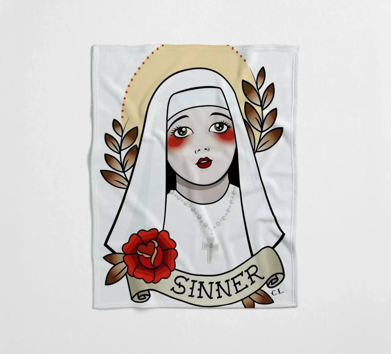 Sinner Fleecedecke von Killer Wolf