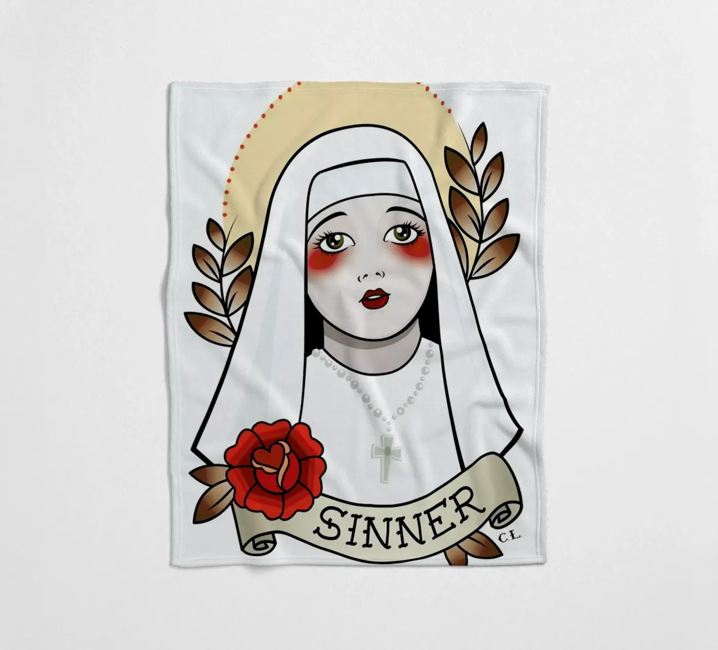 Sinner Fleecedecke von Killer Wolf