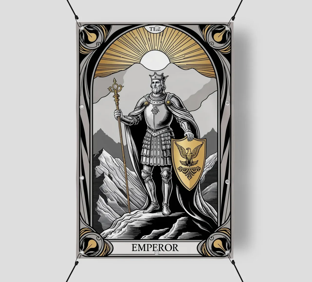 L'Imperatore - Emblema dell'autorità telo in pvc da Mystique & Muse