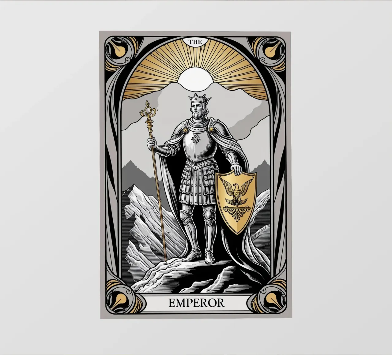 L'Imperatore - Emblema dell'autorità telo in pvc da Mystique & Muse