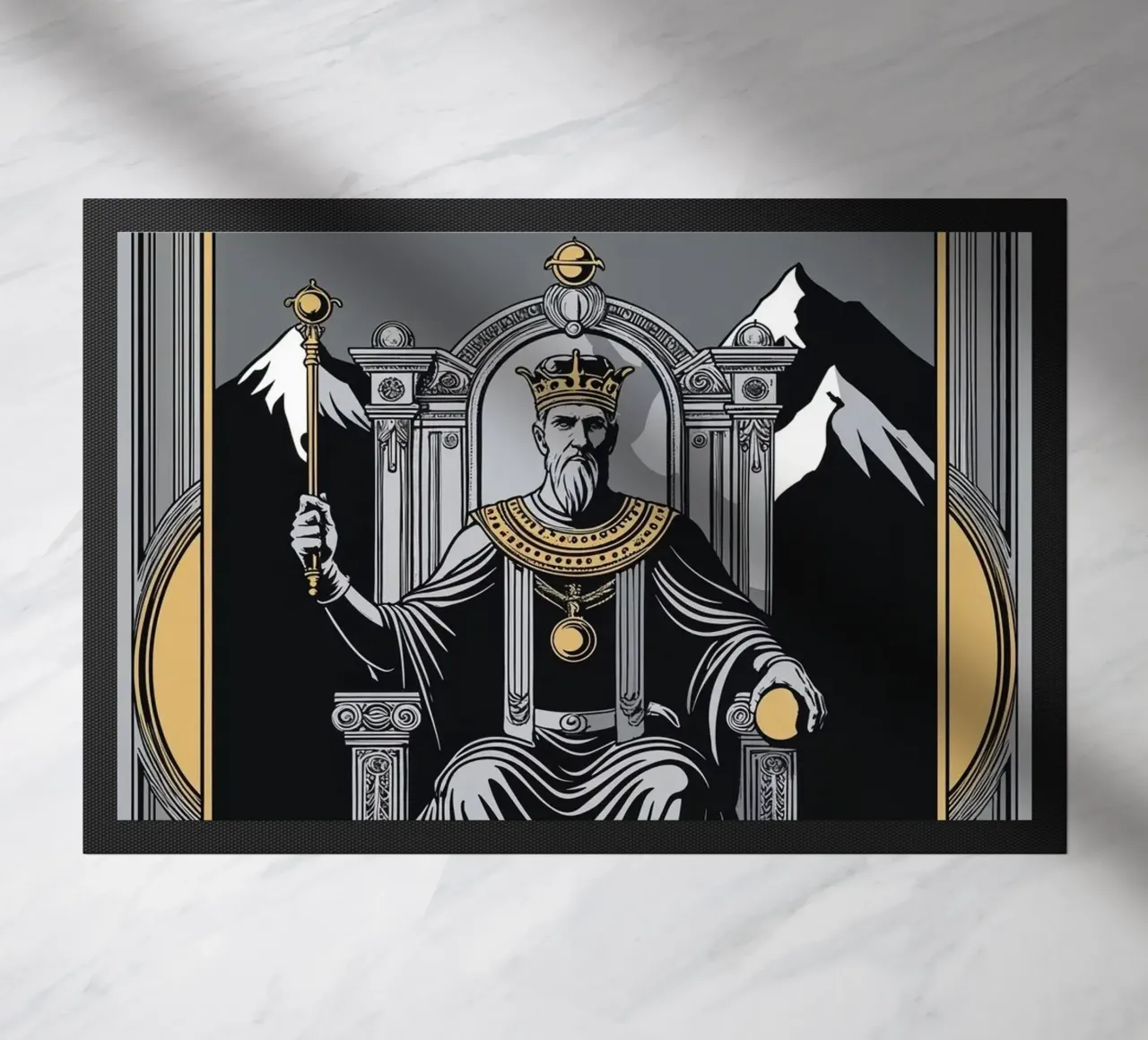 The Emperor – Commanding Influence doormat by Mystique & Muse