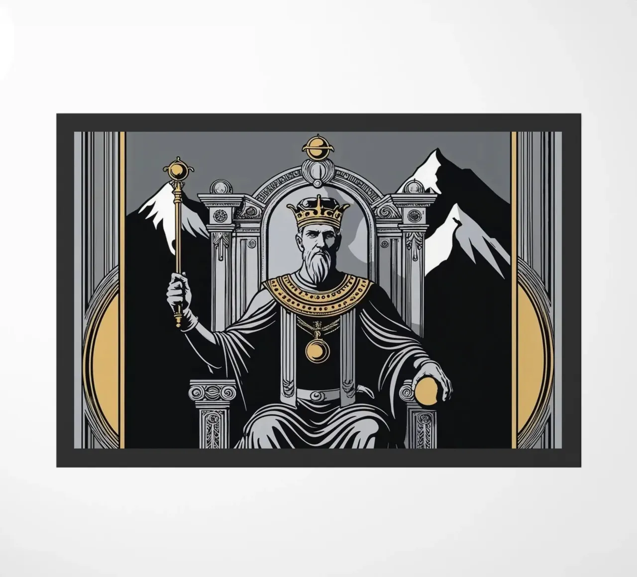 The Emperor – Commanding Influence doormat by Mystique & Muse