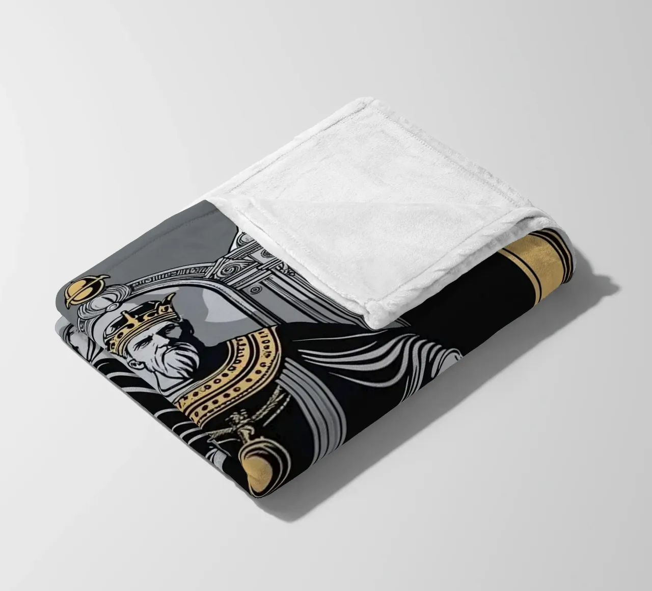The Emperor – Commanding Influence fleece blanket by Mystique & Muse