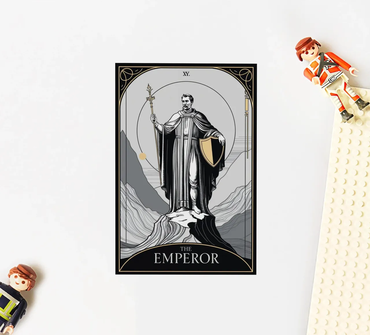 The Emperor – Strength and Resilience sticker by Mystique & Muse