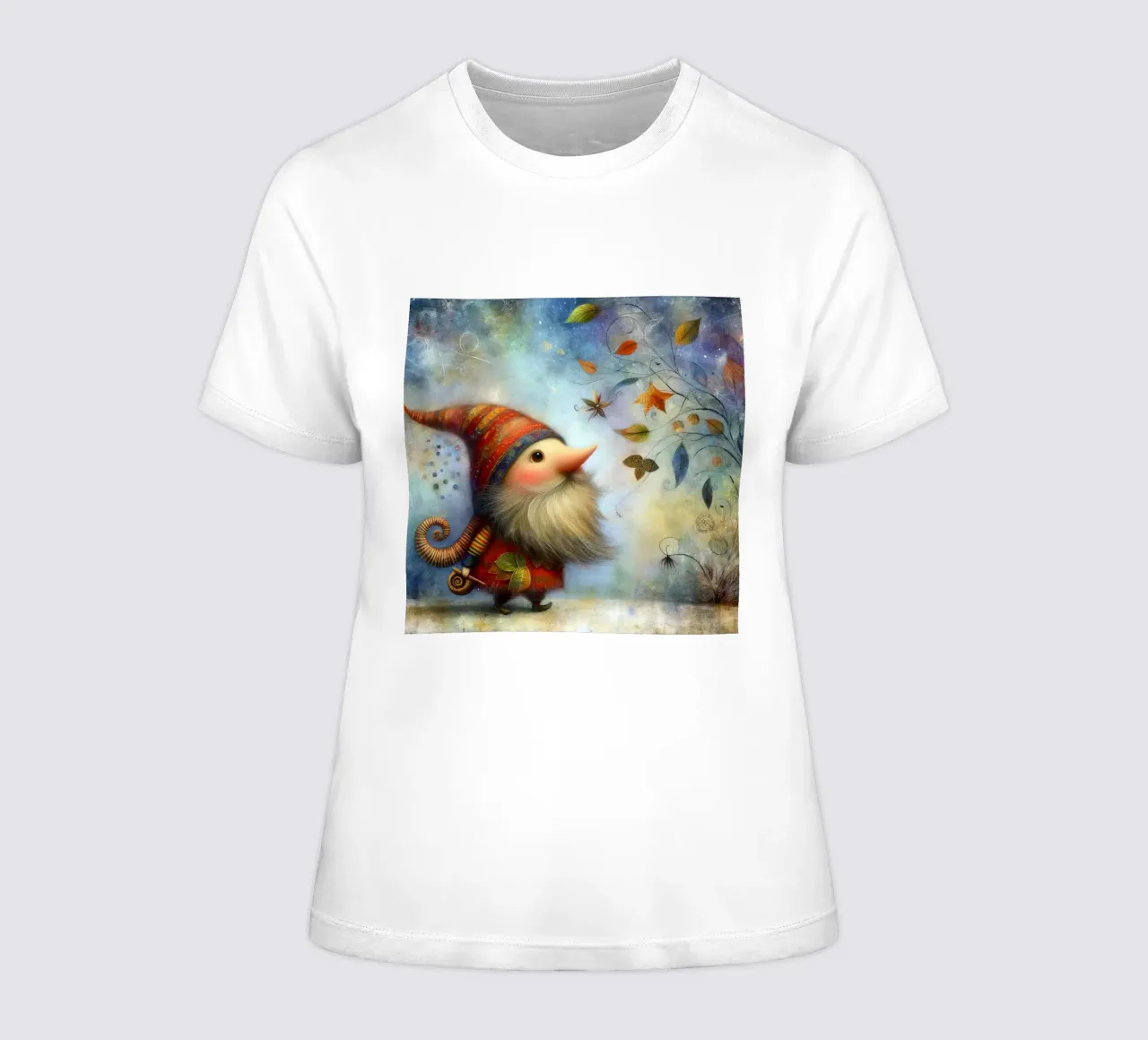 Elf whimsical nome women's fitted t-shirt by 🎁 ARTVI-SHOP