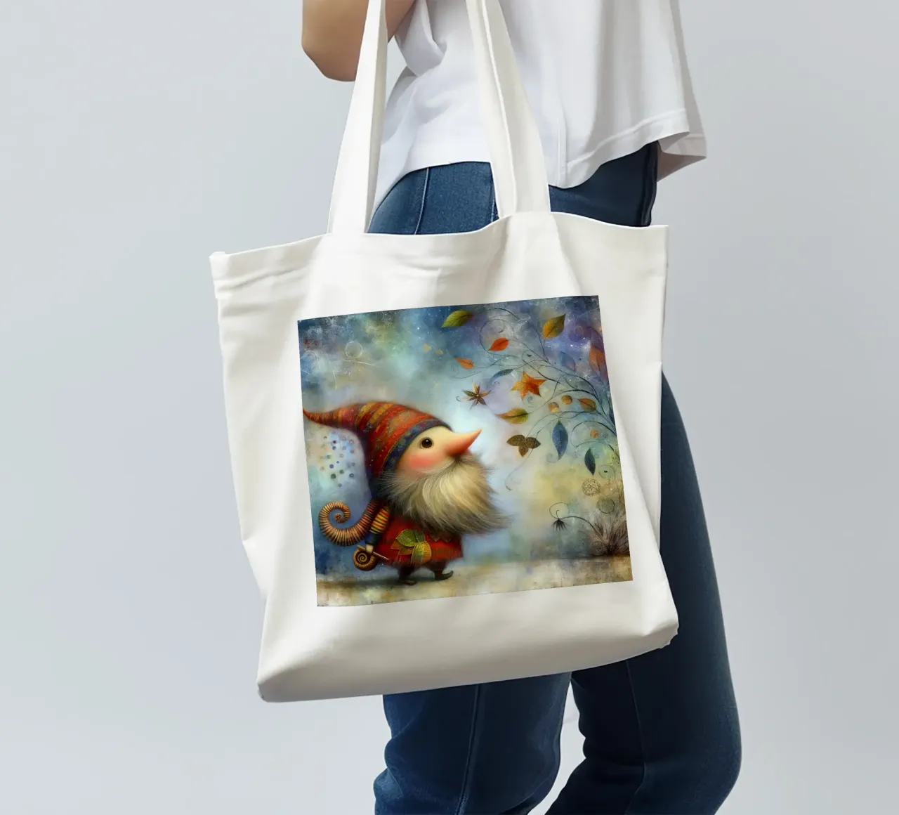 Elfo caprichoso nome tote bag de 🎁 ARTVI-SHOP