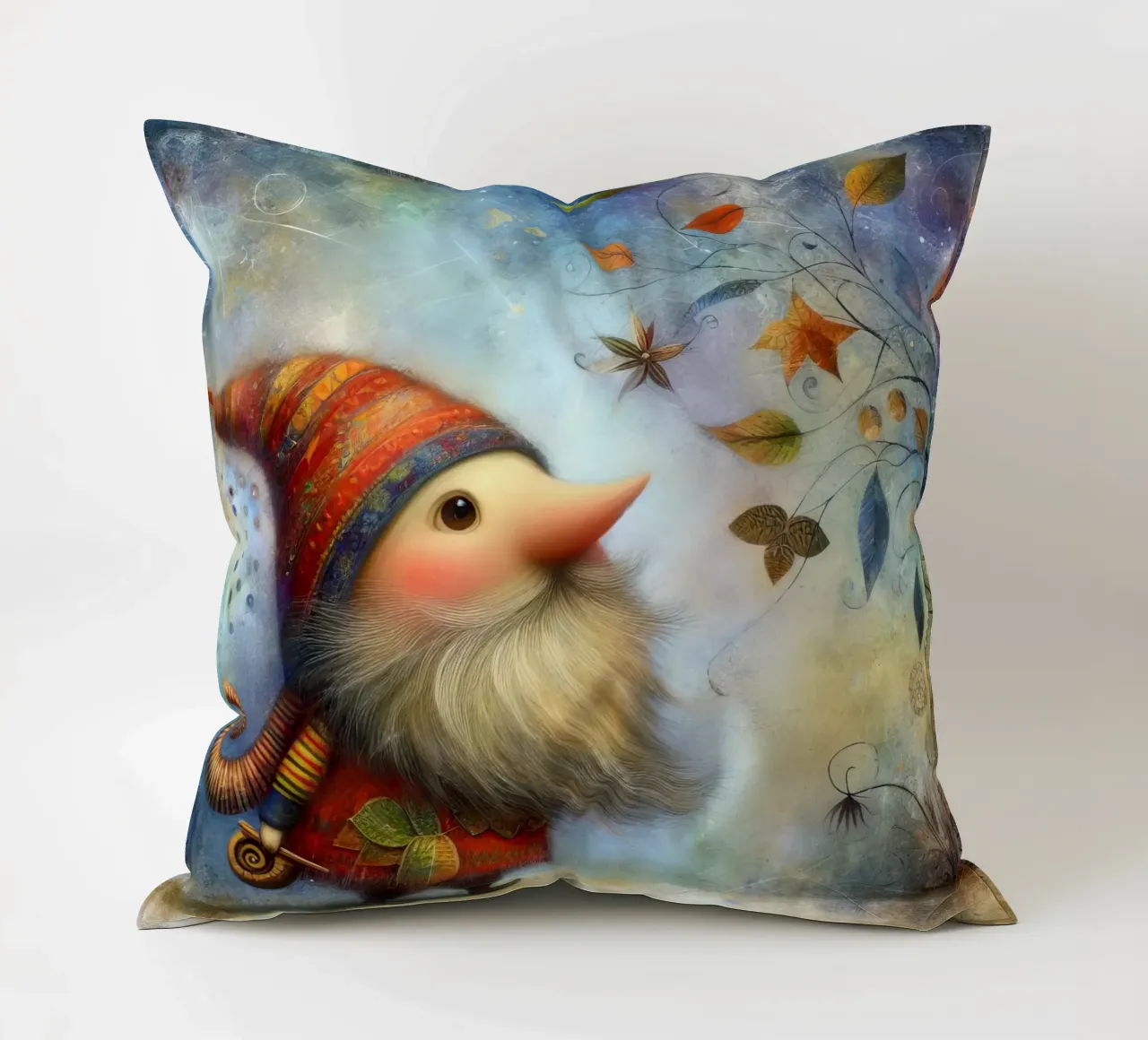 Elf whimsical nome decorative cushion by 🎁 ARTVI-SHOP