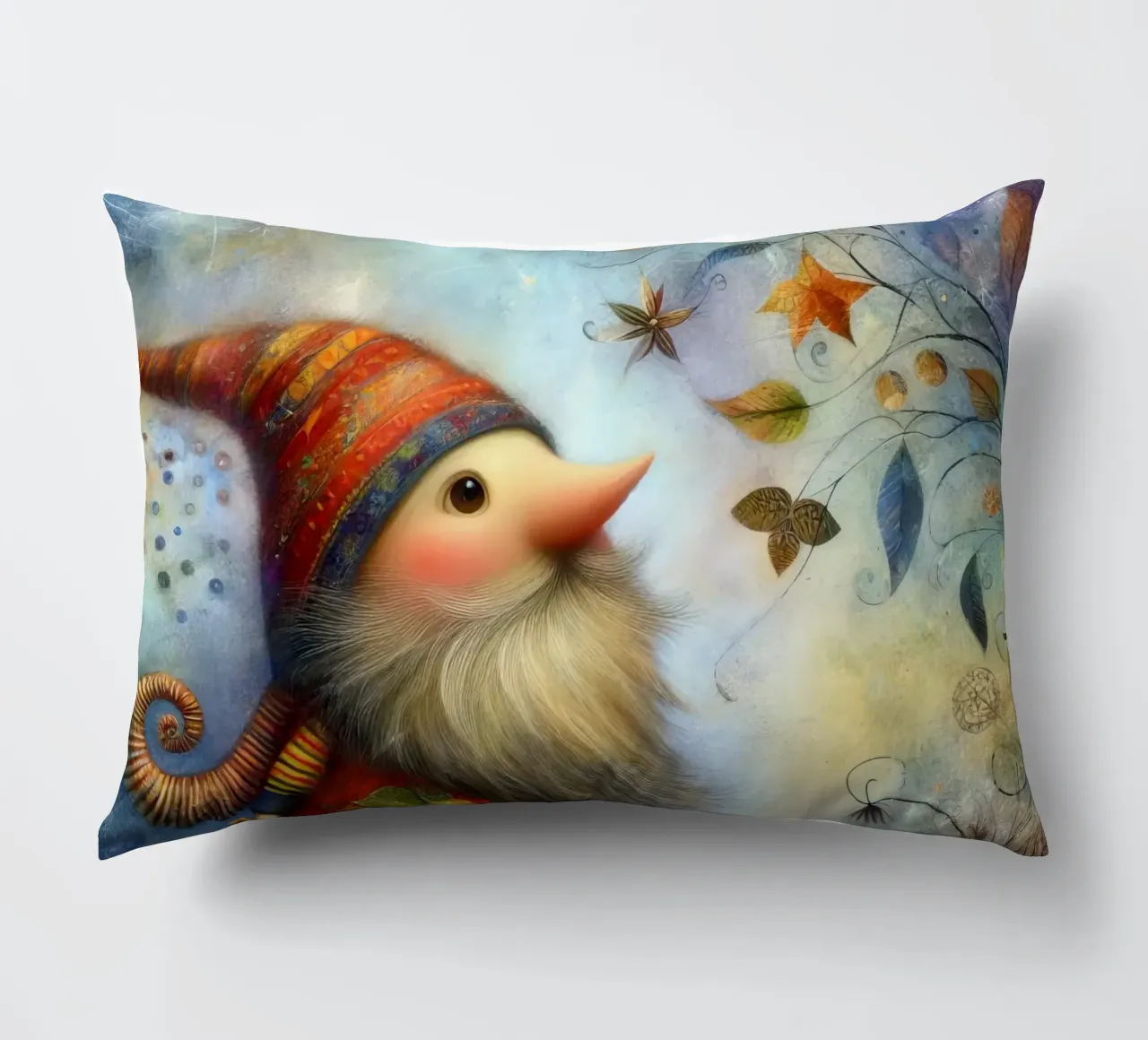 Elf whimsical nome decorative cushion by 🎁 ARTVI-SHOP