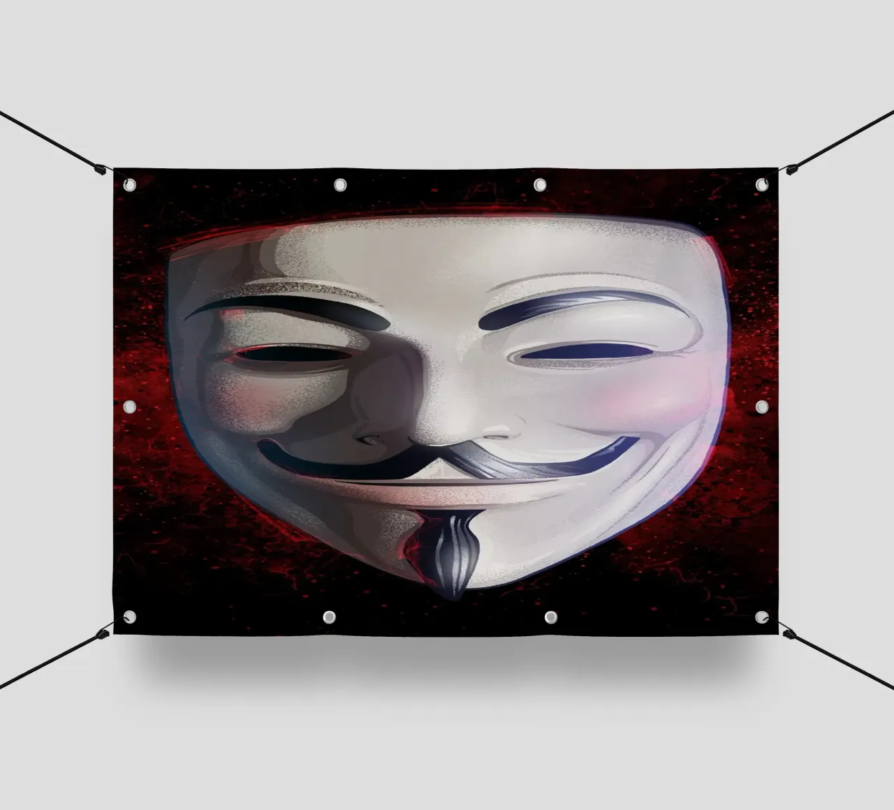 Anonymous Mask telo in pvc da nabakumov