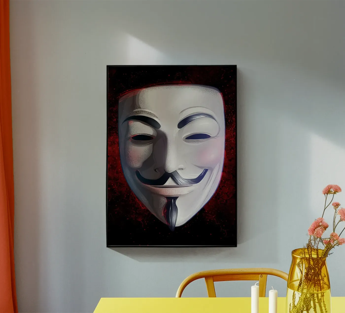 Anonymous Mask acrylic glass by nabakumov