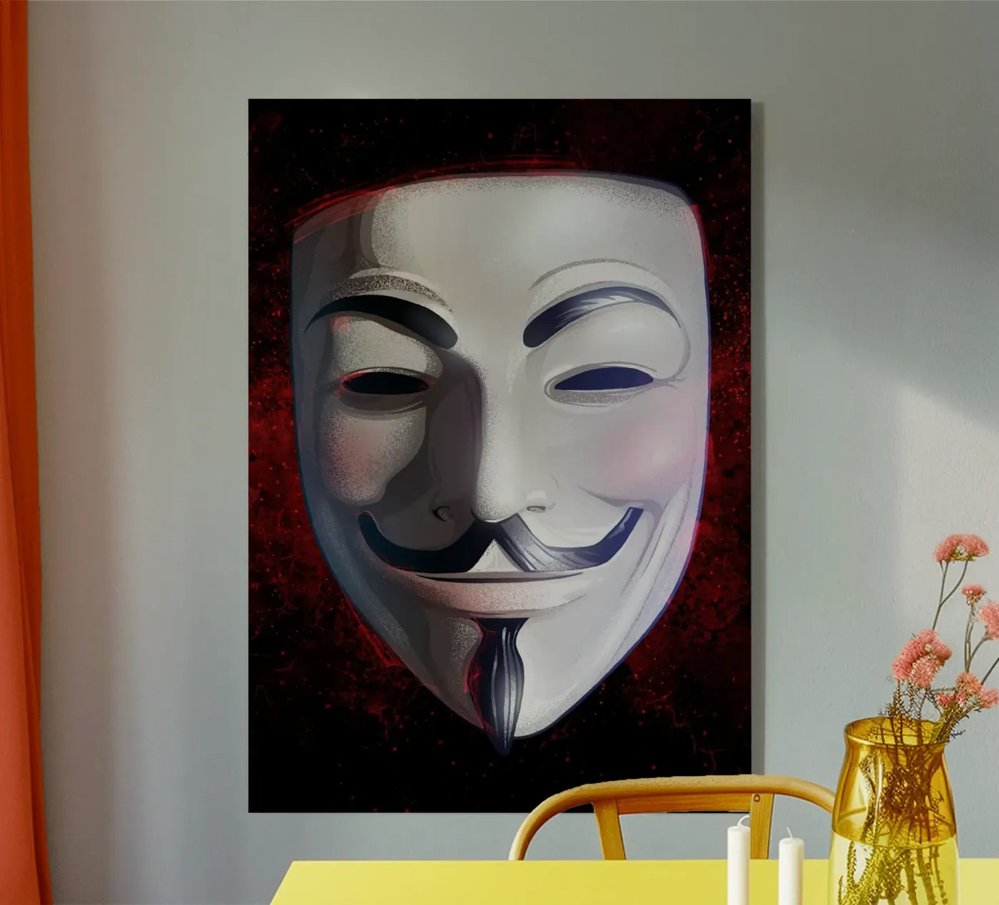 Anonymous Mask acrylic glass by nabakumov