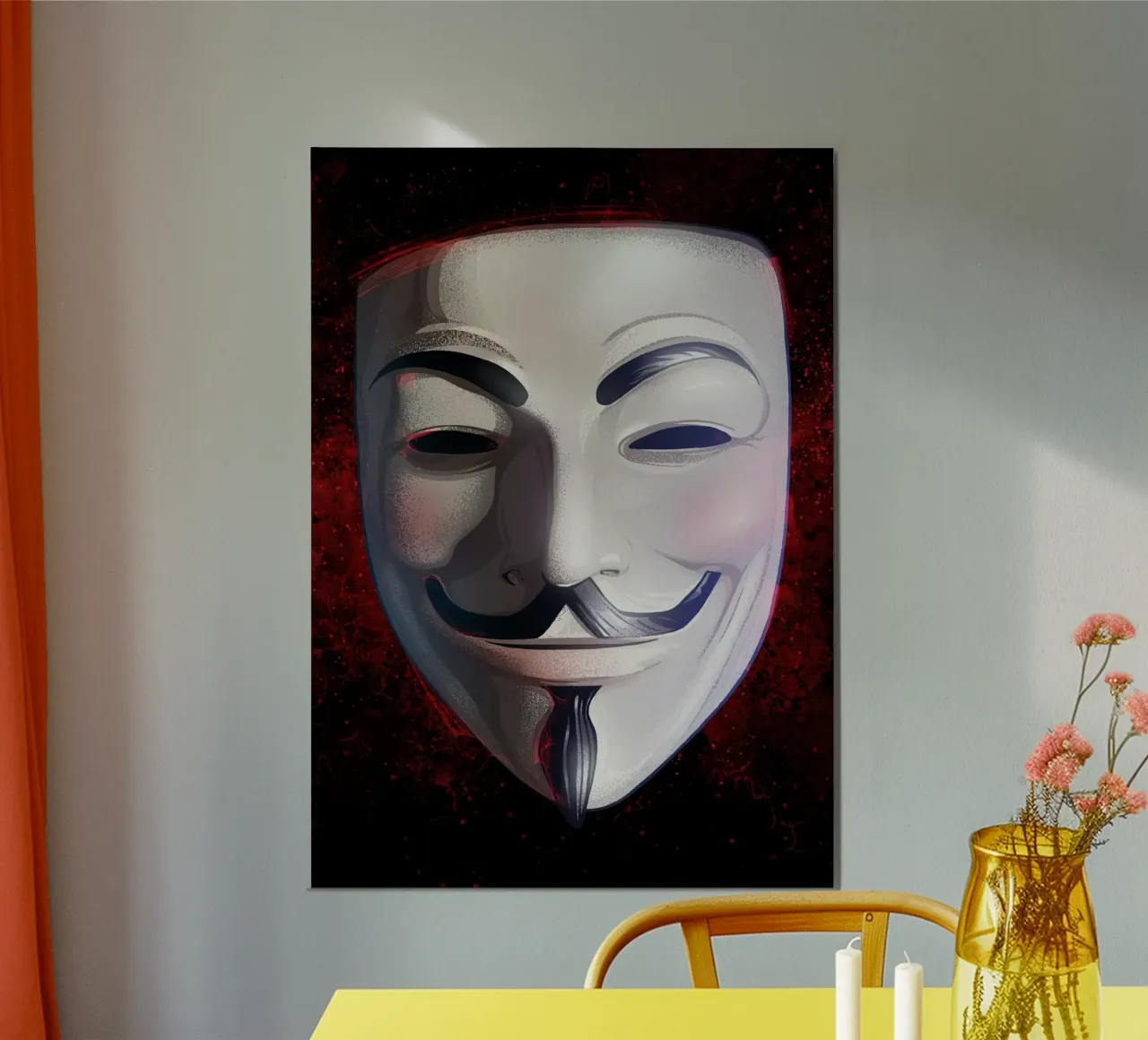 Anonymous Mask alluminio dibond da nabakumov