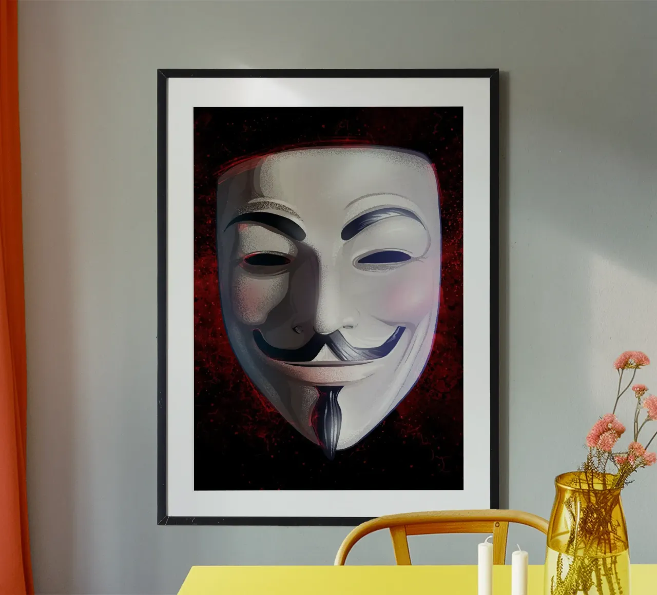 Anonymous Mask carta hahnemühle da nabakumov