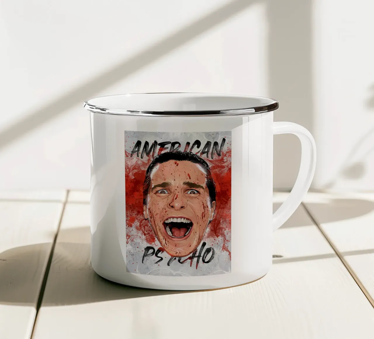 American Psycho tazza in smalto da nabakumov