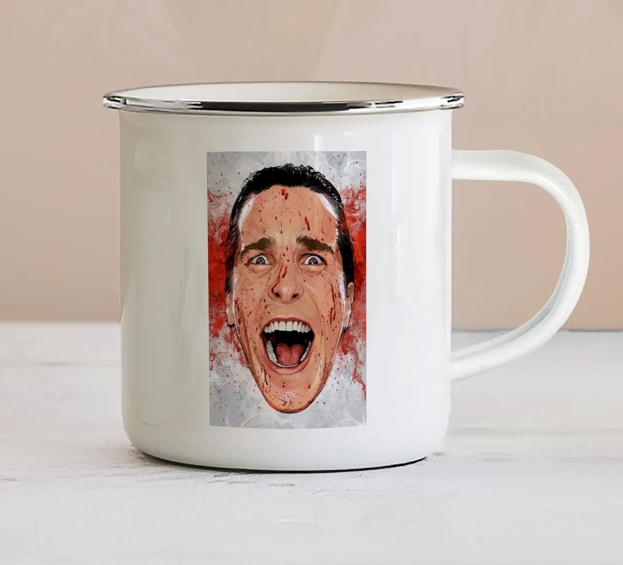 American Psycho tazza in smalto da nabakumov