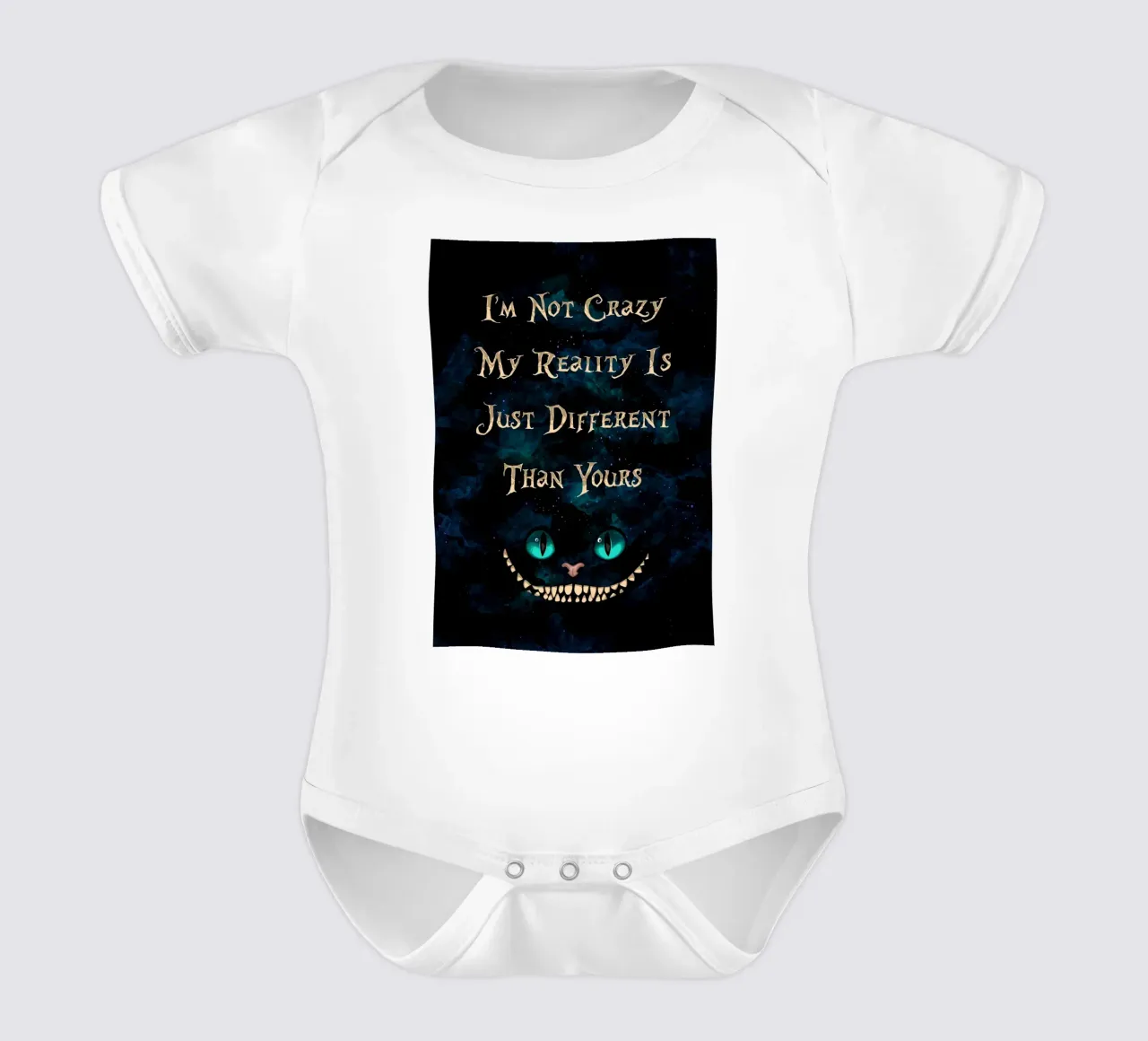 Alice In Wonderland body neonato maniche corte da nabakumov