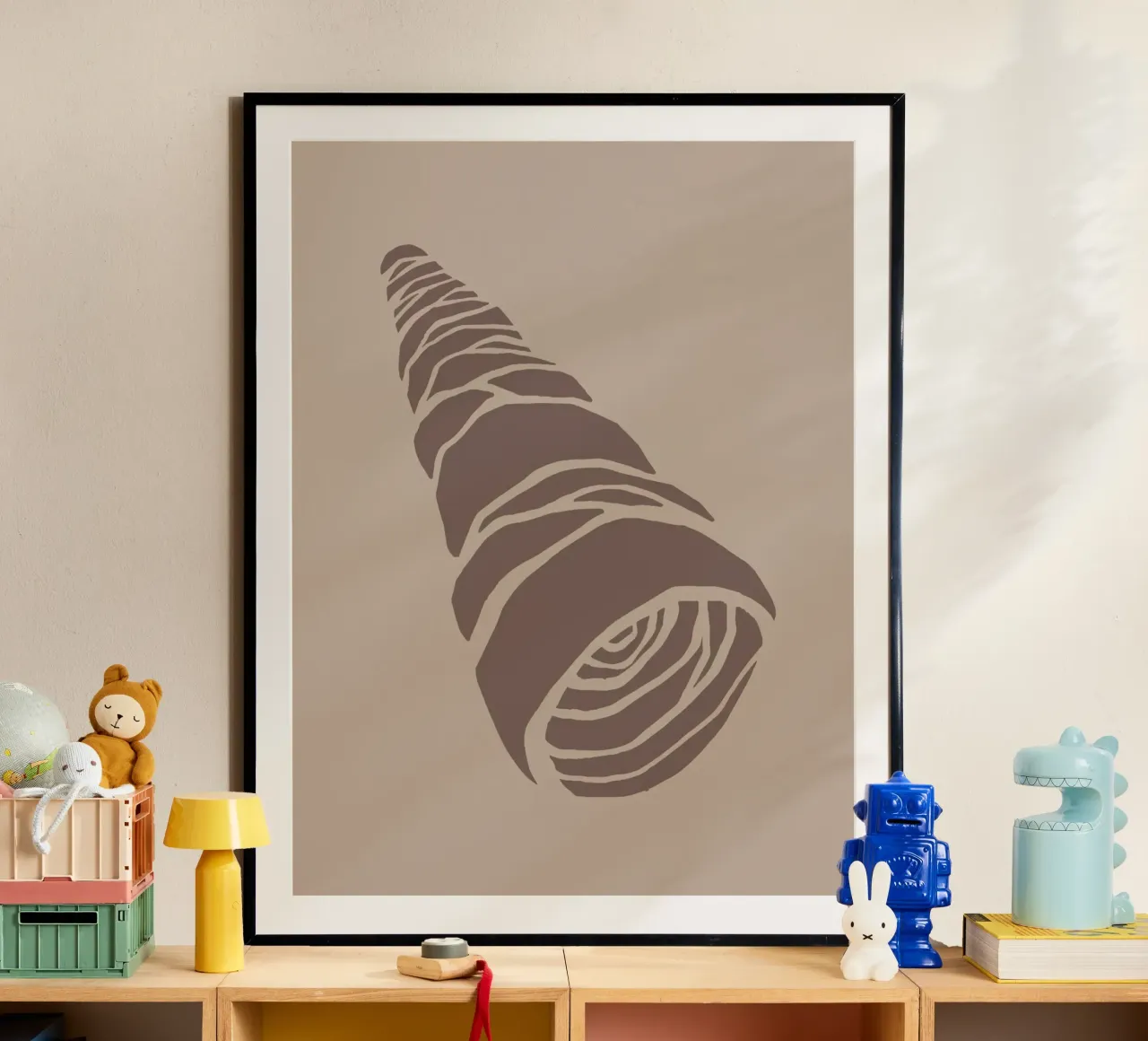 Seashell poster con telaio in plastica da Artsy Bessy