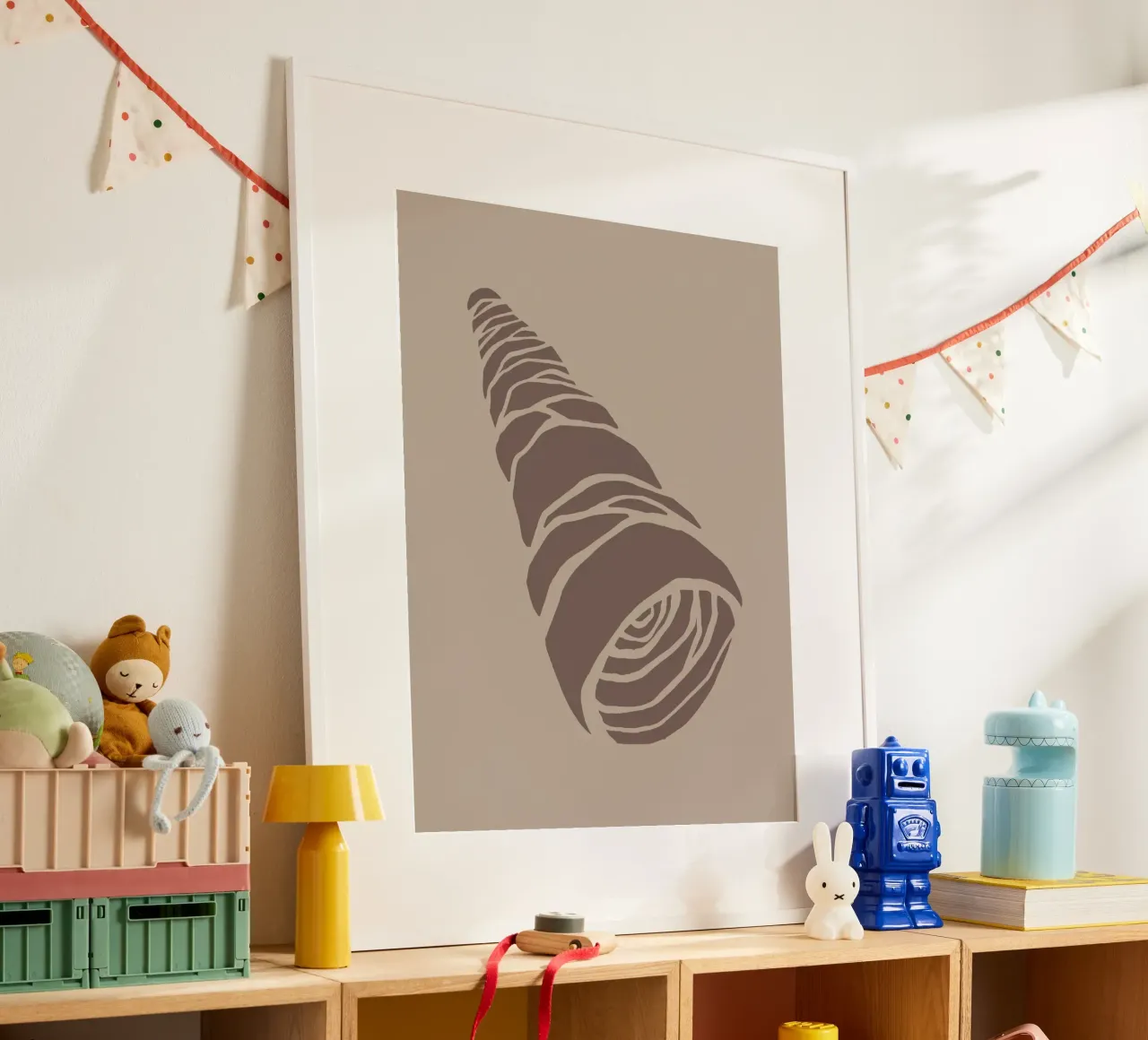 Seashell poster con telaio in plastica da Artsy Bessy